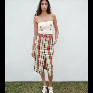 Structured midi skirt